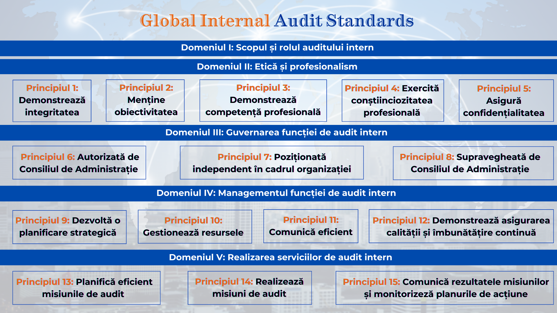 Poza Domenii si principii Global Internal Audit